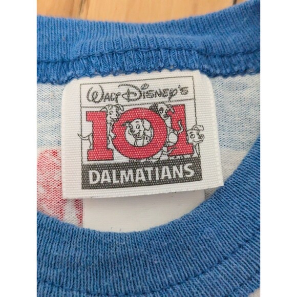 RARE Vintage Disney 101 Dalmatians Blue Stripe Romper Size 2T - Picture 2 of 12